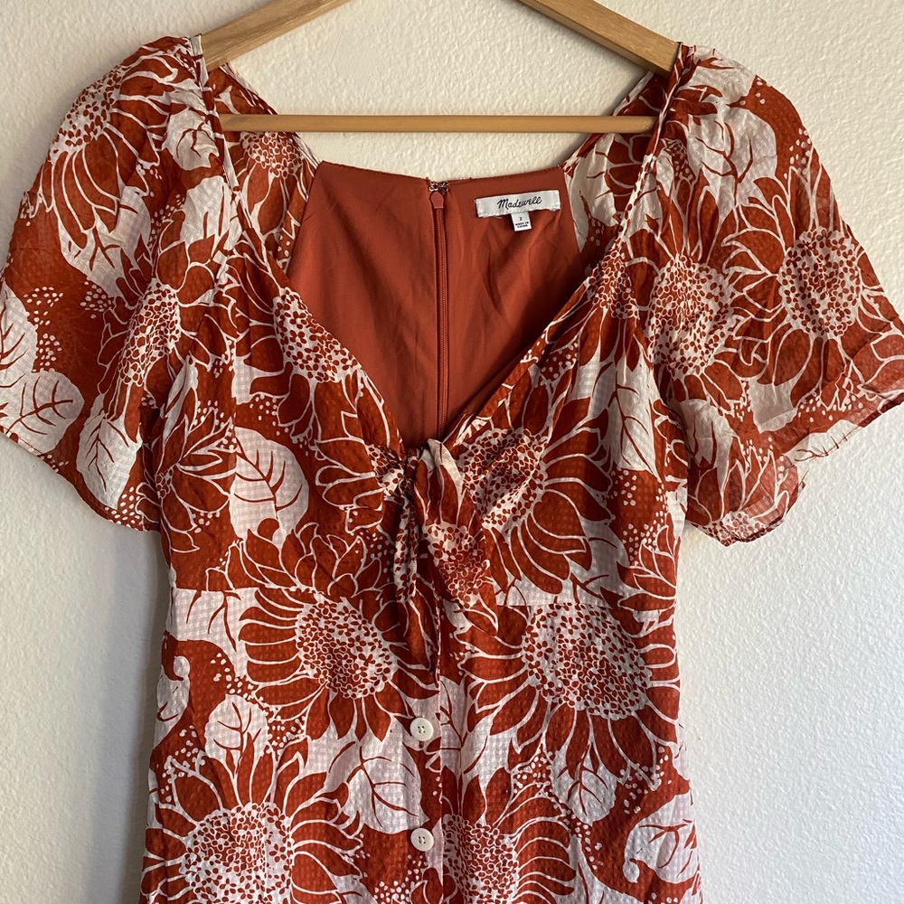 Madewell Sunflower Dress Size 2 - Picture 3 of 8